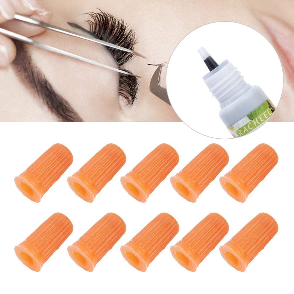 10pcs Eyelash Glue Bottle Plug Needles - Nozzle Lash Bottle Stoppers for Eyelash Extensions Tools, Fits Machines & Containers - Perfect for Salon Professionals & DIY Lash Artists at Home