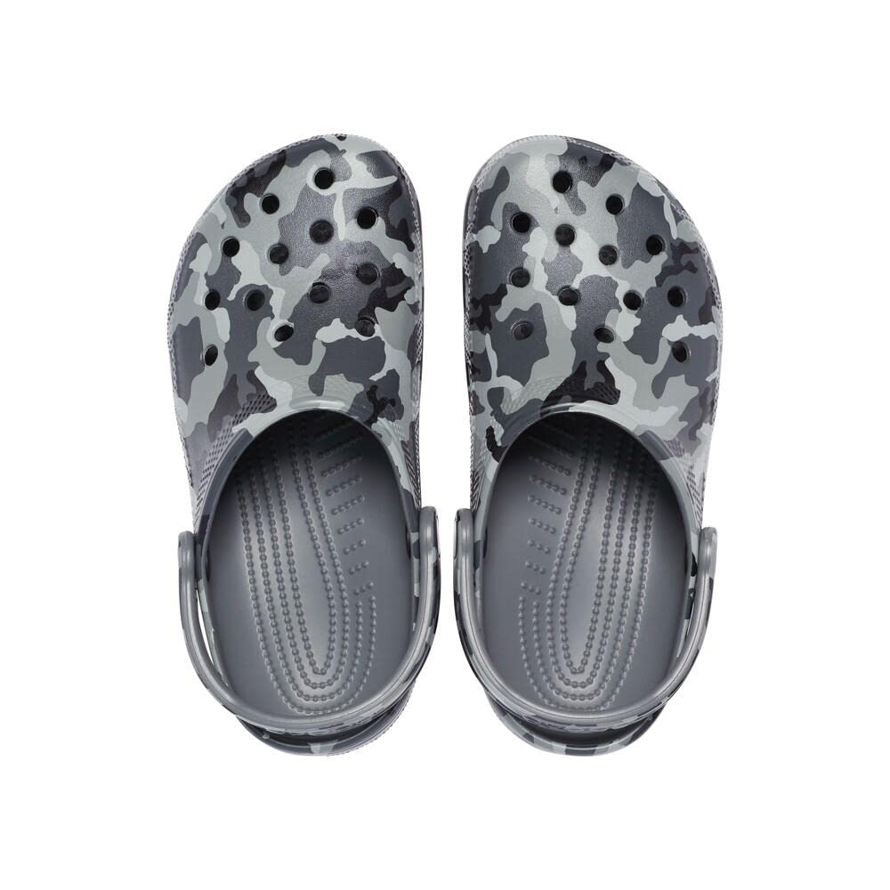 Crocs Unisex-Adult Classic Camo Print Clogs - Lightweight & Comfortable Slip-On Shoes for Men & Women - Perfect for Casual Wear, Gardening, Beach & Outdoor Activities