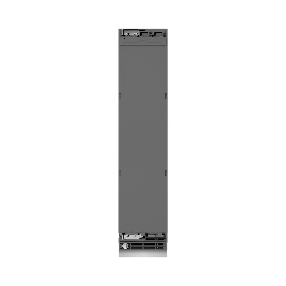 ZLINE Autograph Edition 18 Inch 8.6 cu ft Panel Ready Left Hinge Column Freezer - Graphite Gray Interior with Polished Gold Accents (RBCFVLZ 18 G) | Perfect for Home Kitchens, Restaurants, and Commercial Use