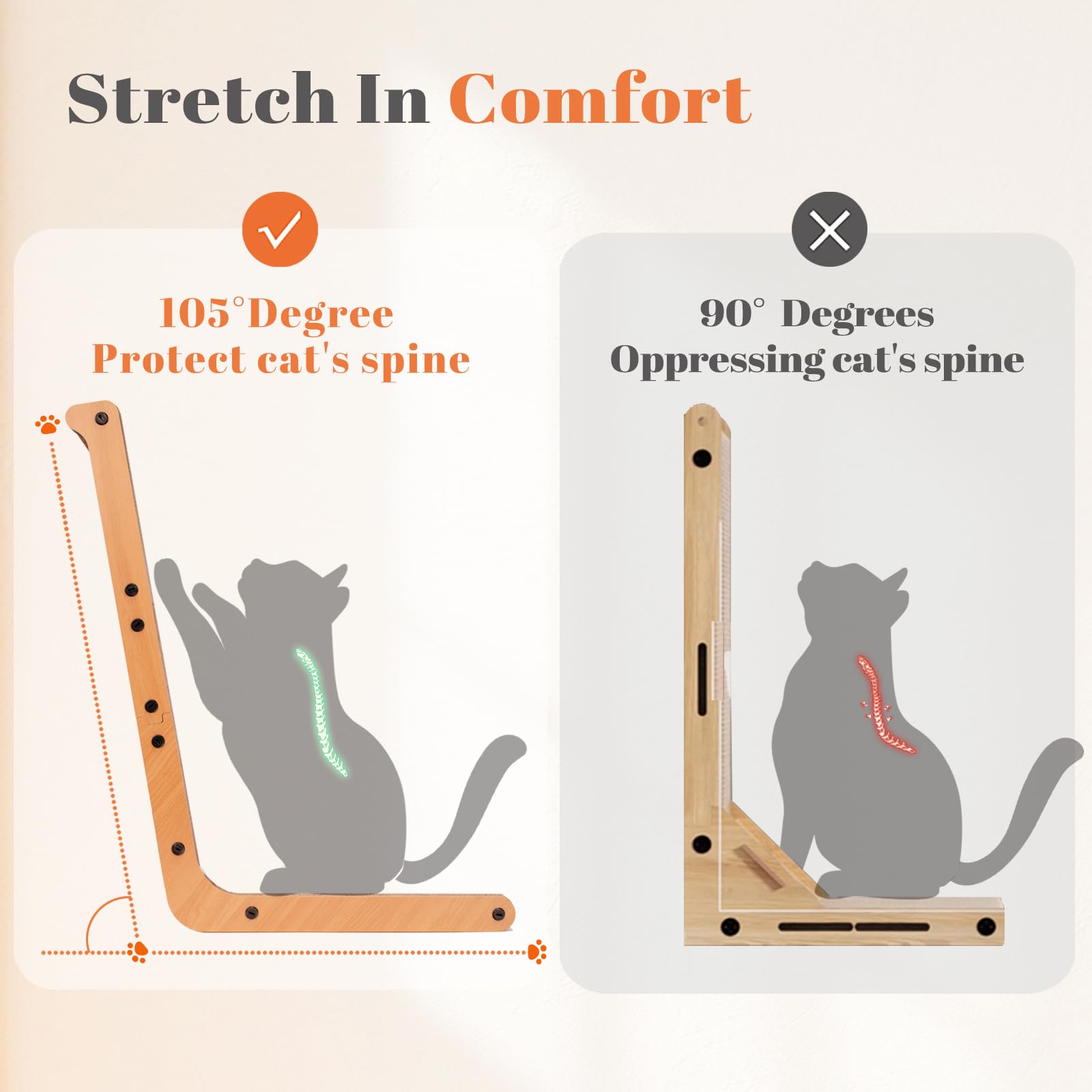 Premium L-Shaped Cat Scratcher Board - 12.6
