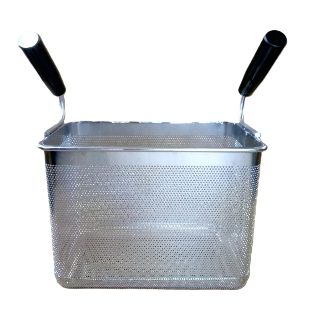 Nella Pasta Cooker Rectangular Basket with Two Handles - Perfect for Cooking, Draining & Serving Pasta, Vegetables & Seafood | Ideal for Home Kitchens & Restaurants