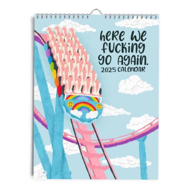 2025 Funny Sarcastic Wall Calendar Planner - Witty Office & Home Decor, Daily Planning, Novelty Note Pads - Perfect for Work Desks, Gift Ideas & Humorous Organization