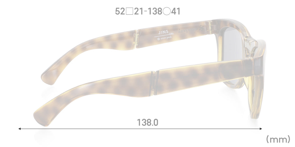 JINS x Snow Peak Folding Sunglasses U143 83 - Lightweight Polarized UV Protection Sunglasses for Outdoor Activities, Hiking, Camping & Travel