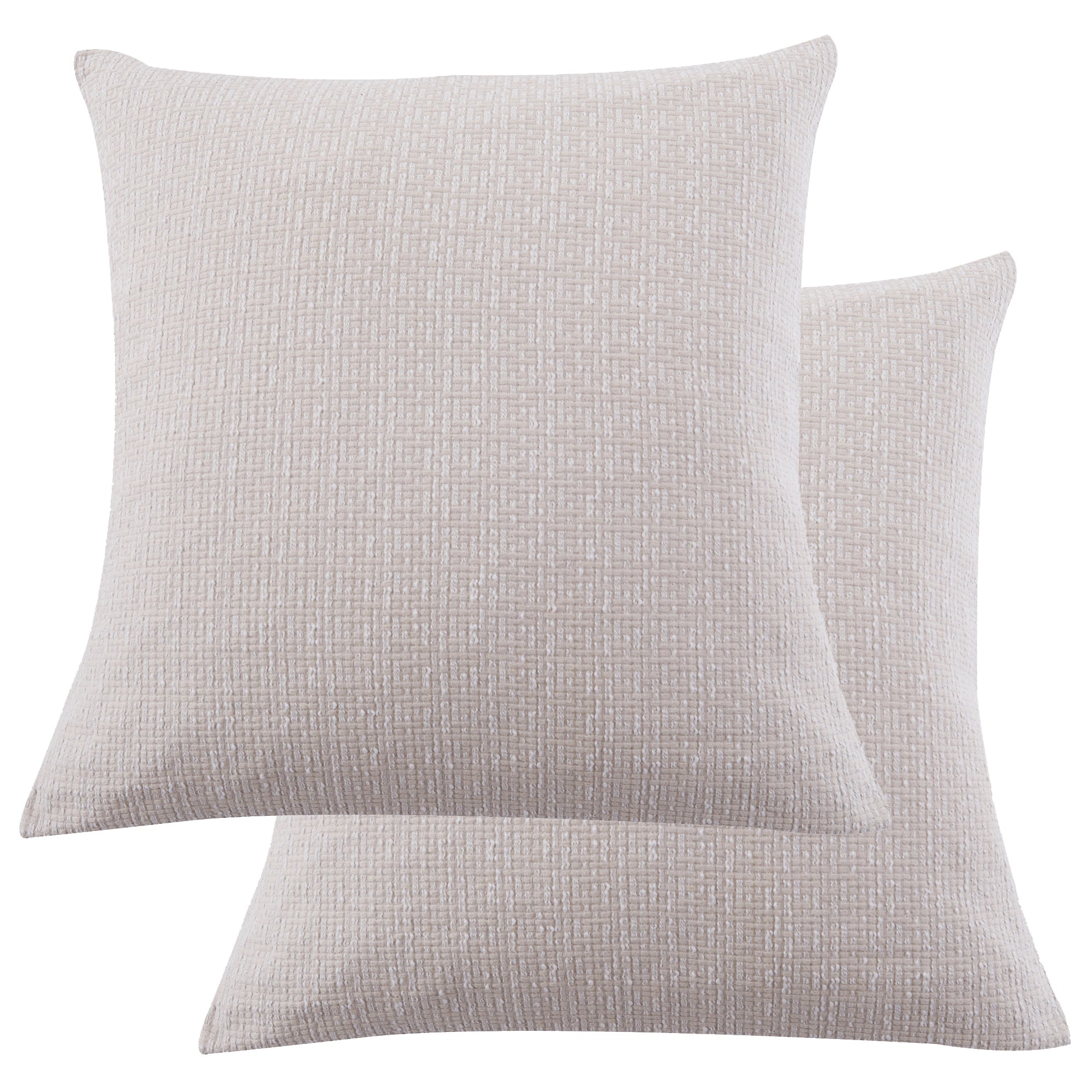 Premium Kassandra Euro Sham Set of 2 - 26x26 Inch Decorative Pillow Covers for Bedroom & Living Room - Soft Luxury Shams for Couch, Sofa, and Home Decor