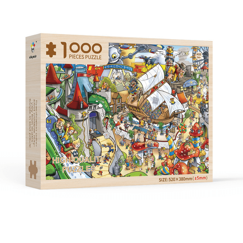 1000 Piece Adult Jigsaw Puzzle - Challenging & Relaxing Brain Teaser for Stress Relief, Home Decor & Family Game Night