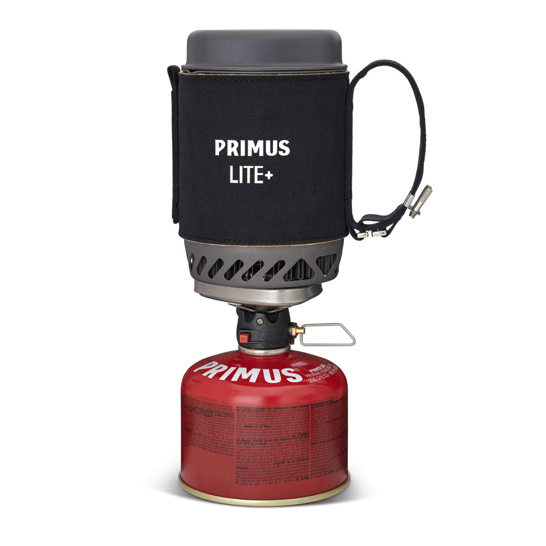 Primus Lite Plus Ultralight Backpacking Gas Stove - Compact Portable Camping Stove for Hiking, Backpacking & Outdoor Adventures - Perfect for Solo Travelers & Backpackers (Black)