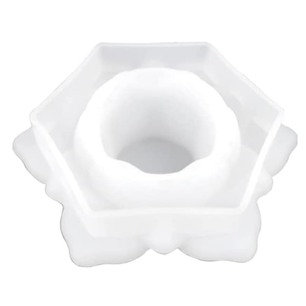 SNOOGG ™ Lotus Tea Light & Ashtray Silicone Mold - Perfect for Resin Casting, DIY Art, Home Decor, Wedding Favors & Unique Gifts (Pack of 1)