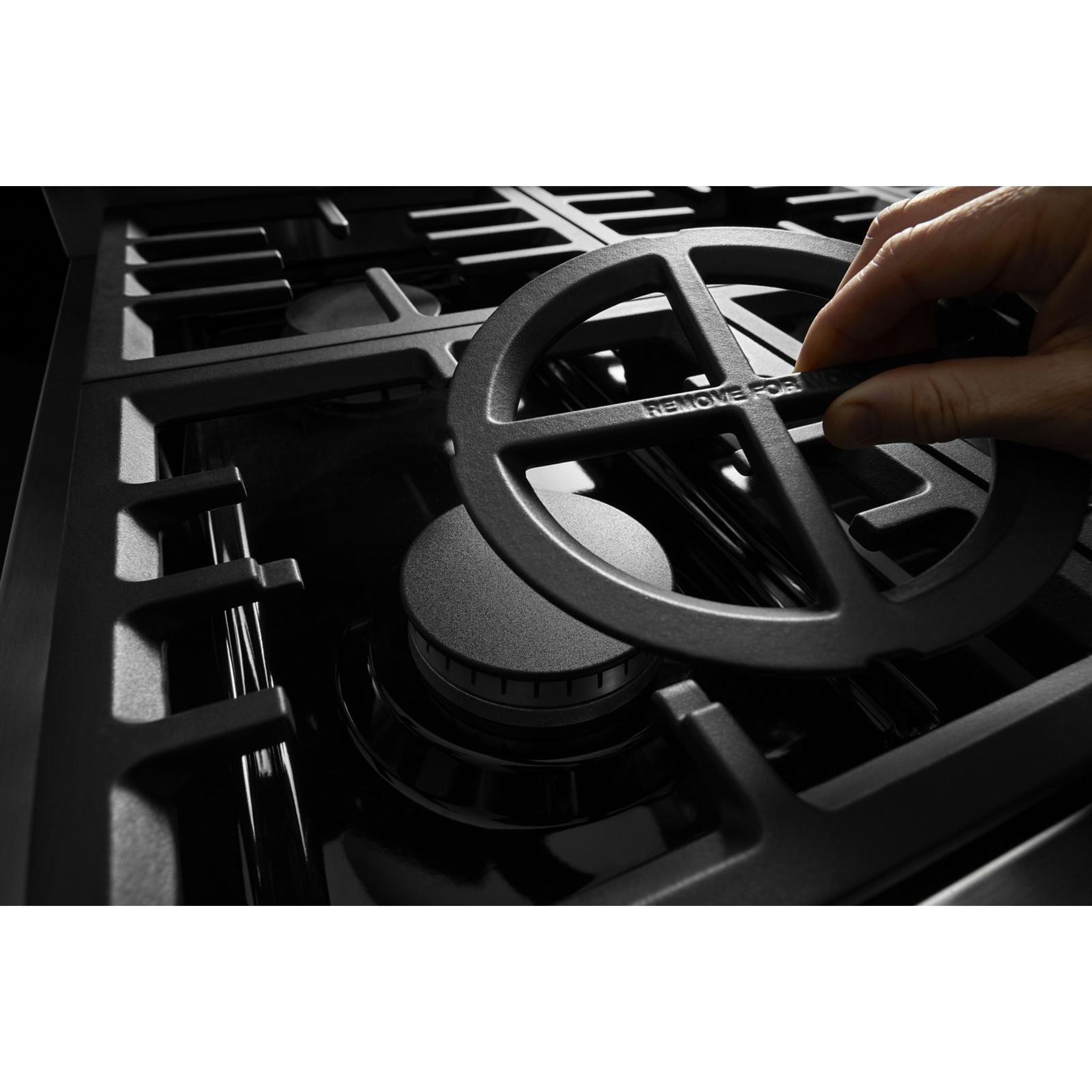 KitchenAid 48 Inch 5 Burner Gas Cooktop with Continuous Grates - Stainless Steel (KCGC558JSS) | Perfect for Home Chefs & Modern Kitchens