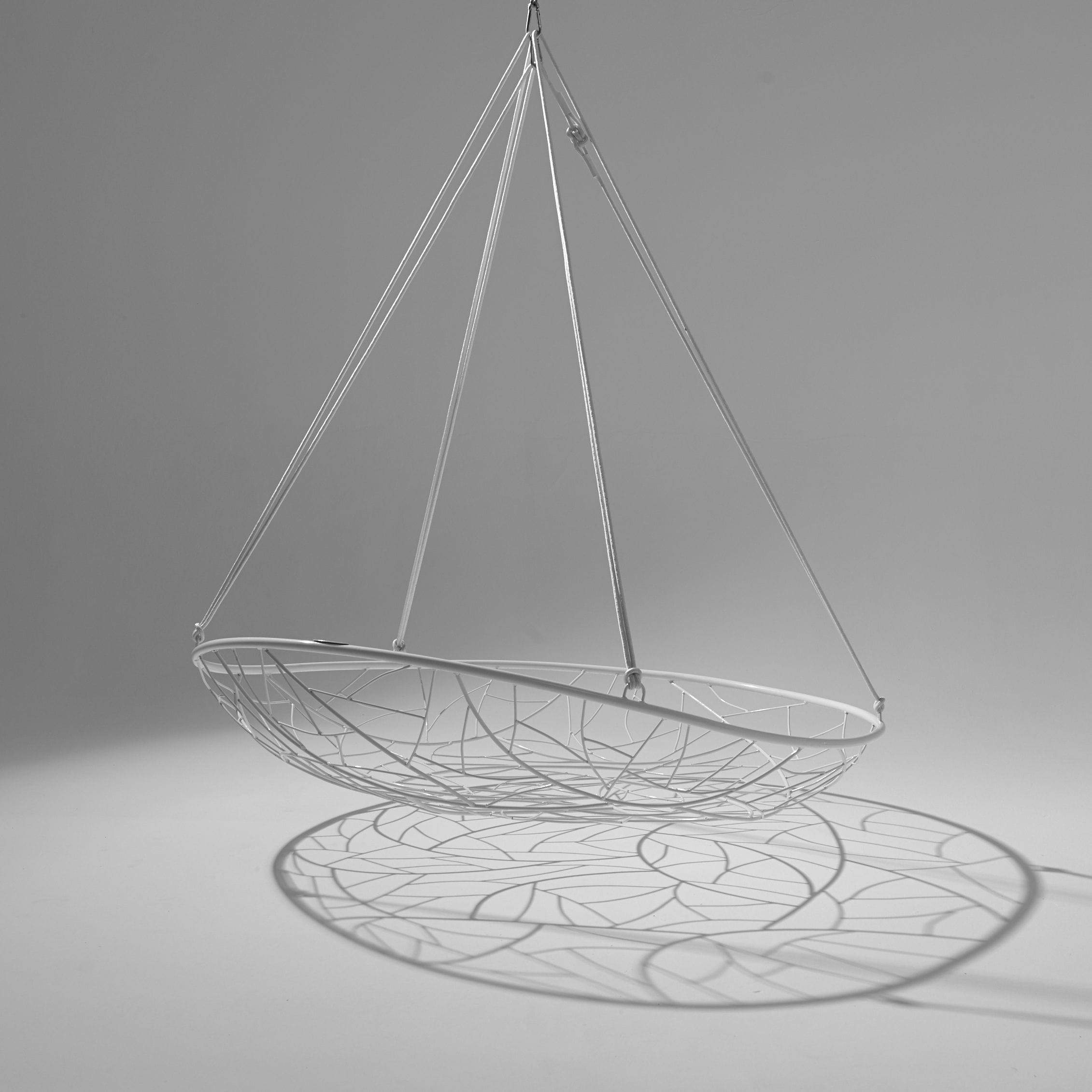 Big Basket Hanging Chair - Comfortable Woven Rattan Swing Seat for Indoor/Outdoor Use - Perfect for Patio, Garden, Balcony & Bedroom Relaxation