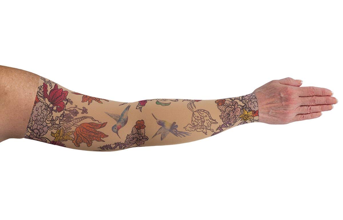 Medical Graduated Compression Sleeve for Lymphedema - 30-40 mmHg Medium Pressure, Hummingbird Design - Ideal for Post-Surgery Recovery & Swelling Relief