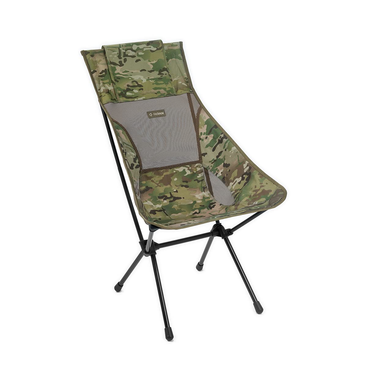 Helinox Sunset Chair - Lightweight, High-Back, Compact & Collapsible Camping Chair with Storage Pockets (Multicam) | Perfect for Outdoor Adventures, Hiking, Beach Trips & Backpacking