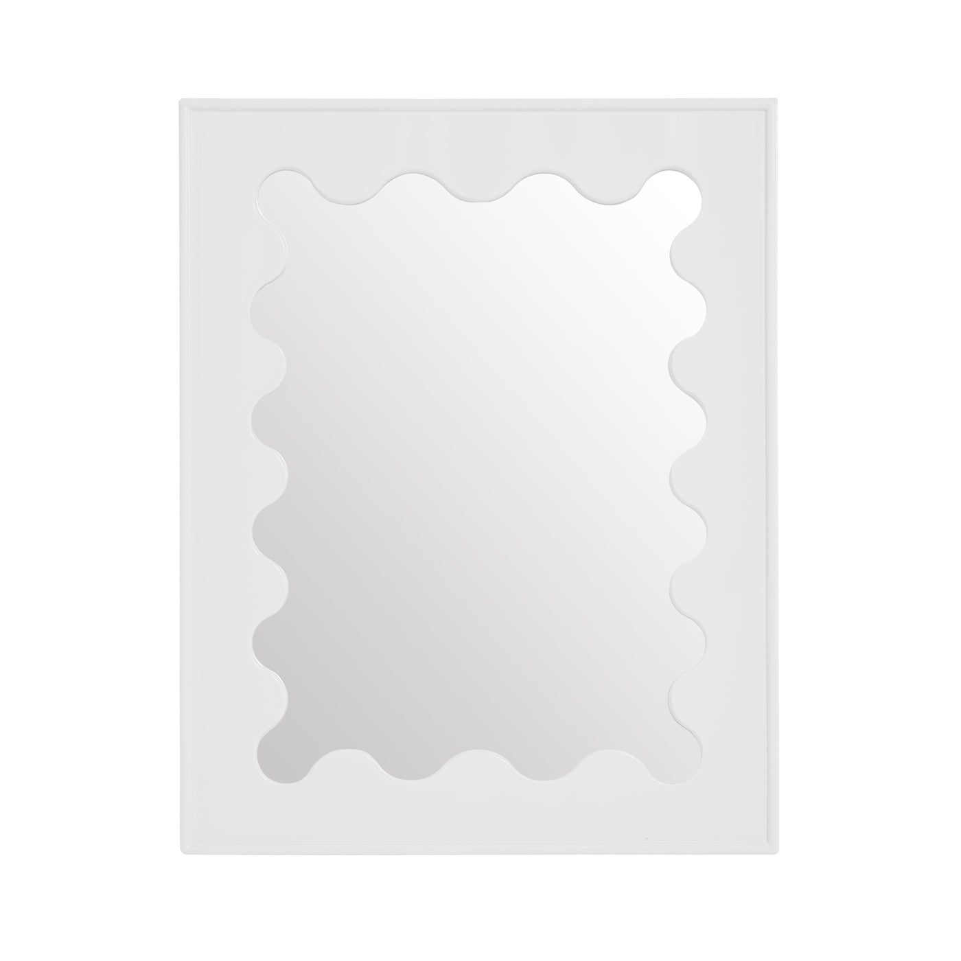 Stylish Ripple Lacquer Mirror - Modern Home Decor for Living Room, Bedroom, or Bathroom - Perfect for Adding Elegance and Depth to Any Space