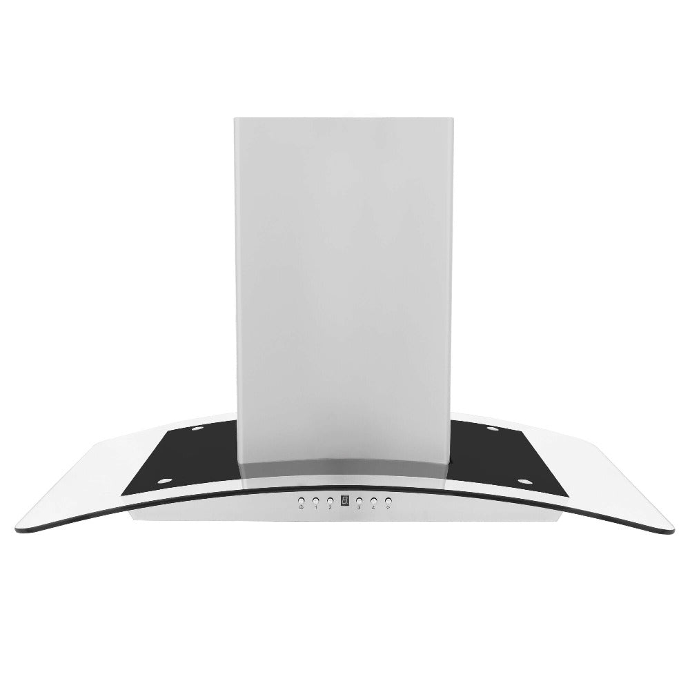 ZLINE GL5i 30-Inch Island Mount Range Hood - Stainless Steel & Glass Design for Modern Kitchens | Powerful Ventilation for Cooking, Grilling & Baking