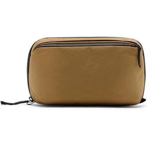 Peak Design Wash Pouch Coyote - Waterproof Travel Toiletry Bag for Men & Women - Perfect for Camping, Hiking, and Business Trips