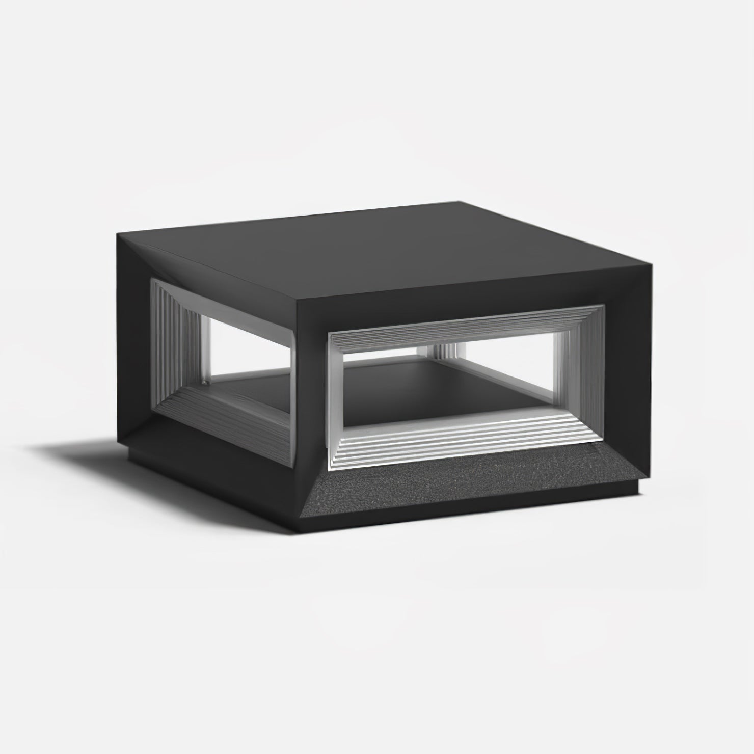 Solar Powered LED Light Cube Outdoor Post Light - Waterproof & Durable for Garden, Pathway, and Patio Lighting