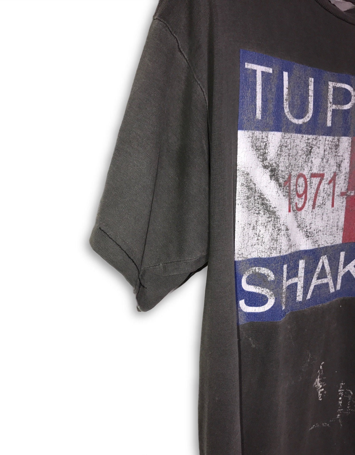 2Pac Vintage Tommy Hilfiger Washed Black Hip Hop T-Shirt - 90s Rap Music Fan Gift, Streetwear Fashion for Men & Women