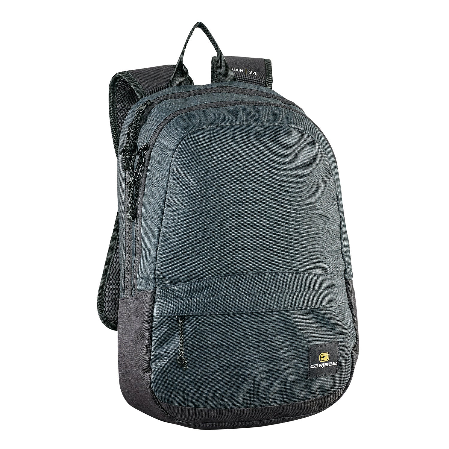 Caribee Zoom 24L A4 Size Backpack with Tablet Compartment - Black | Perfect for Work, School & Travel