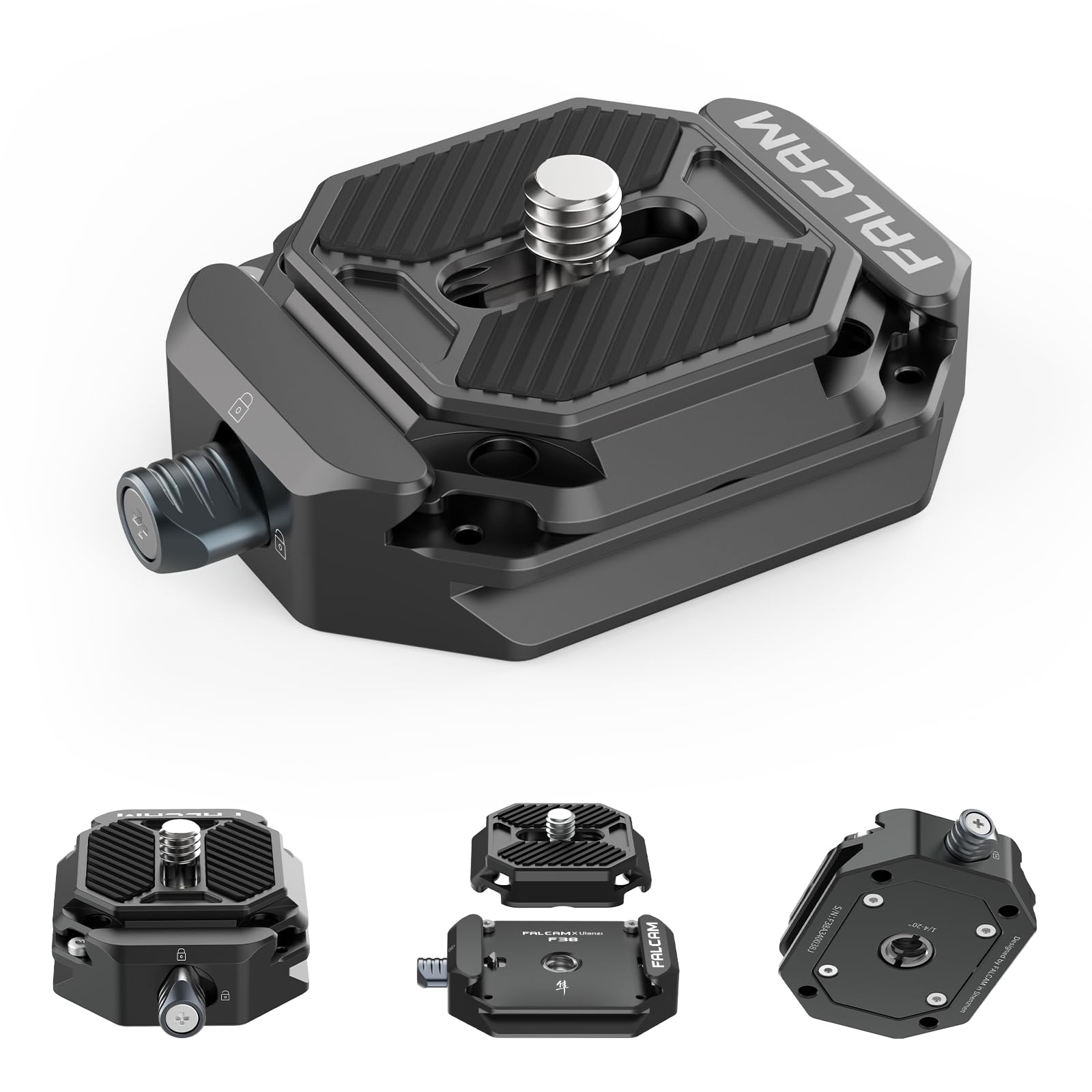 FALCAM F38 Quick Release Plate - 38mm Universal Camera Mounting Adapter with 1/4