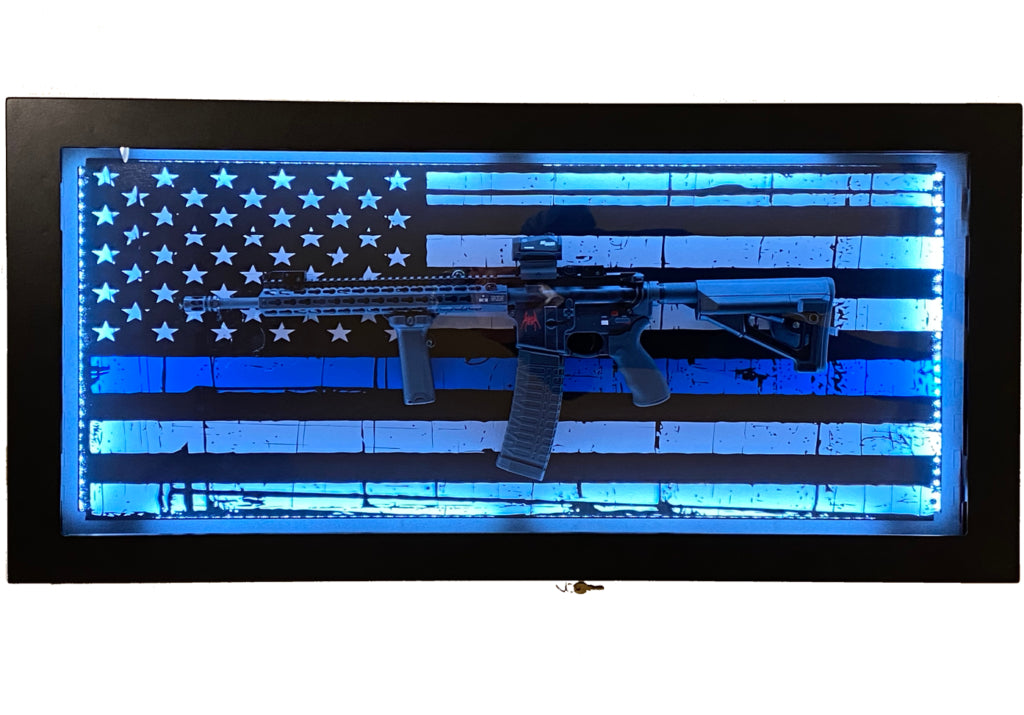 InvictaSafe Rifle & Shotgun Display Safe - Secure Gun Storage for Home & Office - Perfect for Firearm Enthusiasts & Collectors