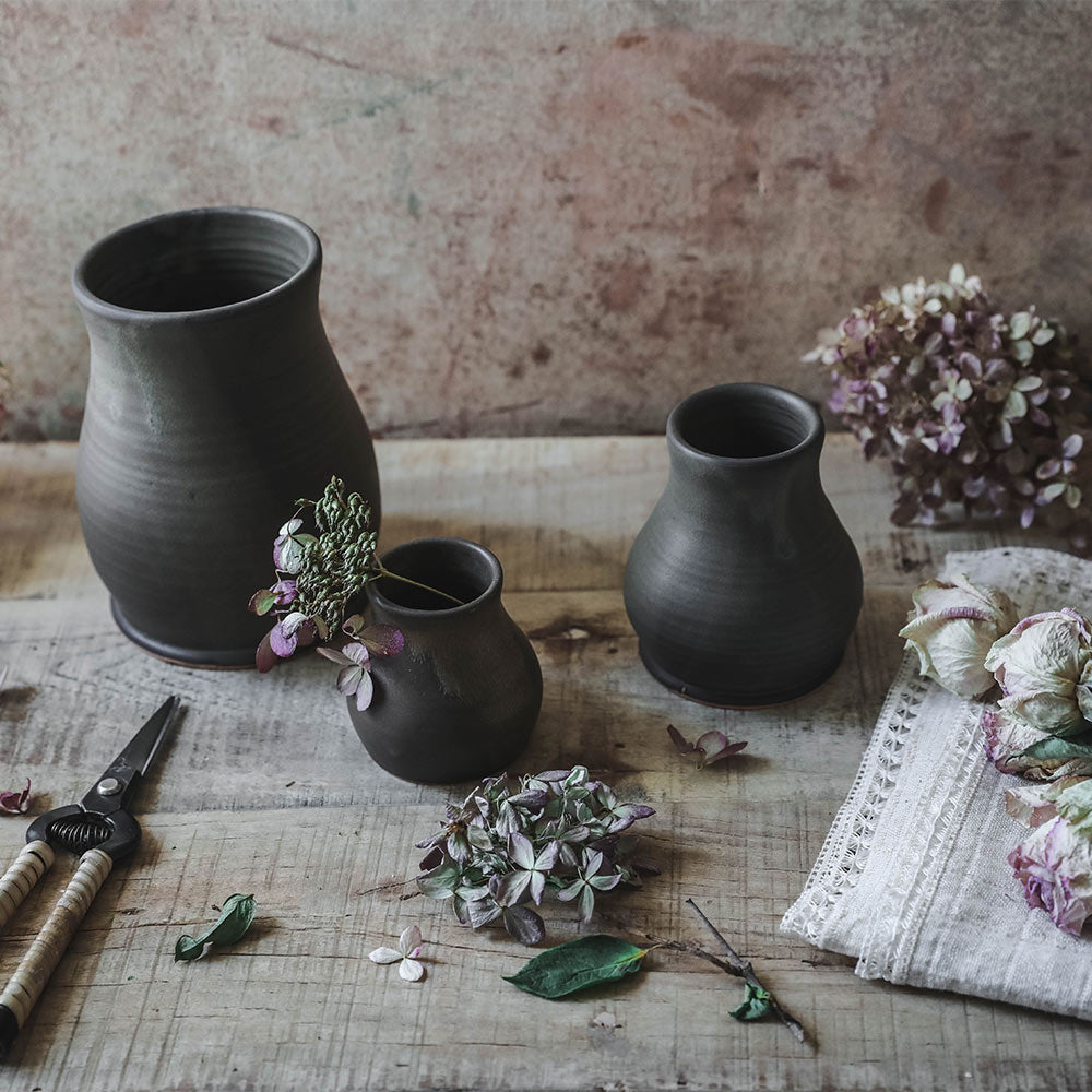 Ceramic Bloom Vase - Elegant Mocha Flower Vase for Home Decor, Wedding Centerpiece & Tabletop Display