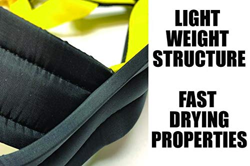 Neewa Adjustable Sled Pro Harness for Large Dogs - Heavy Duty Pulling Harness for Sledding, Skijoring & Canicross (Small, Yellow) - Perfect for Winter Sports & Outdoor Adventures with Your Giant Breed Dog