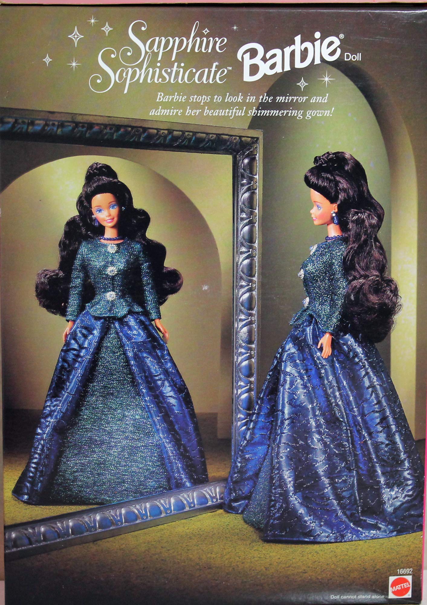 Mattel Barbie Sapphire Sophisticate Fashion Doll - Elegant Blue Dress Collectible Toy for Girls & Collectors | Birthday Gifts, Playtime, Display Decor