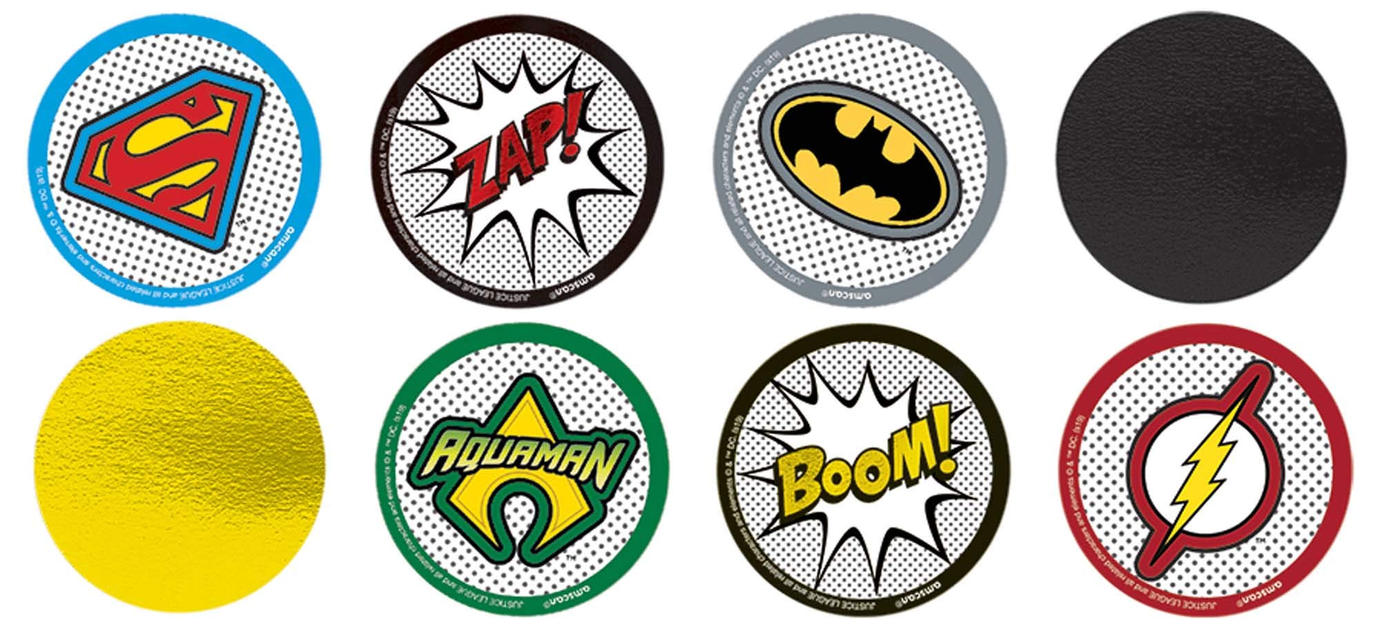 Justice League Confetti - 48 Pieces, Colorful Superhero Party Decorations for Birthdays, Weddings & Comic-Themed Events