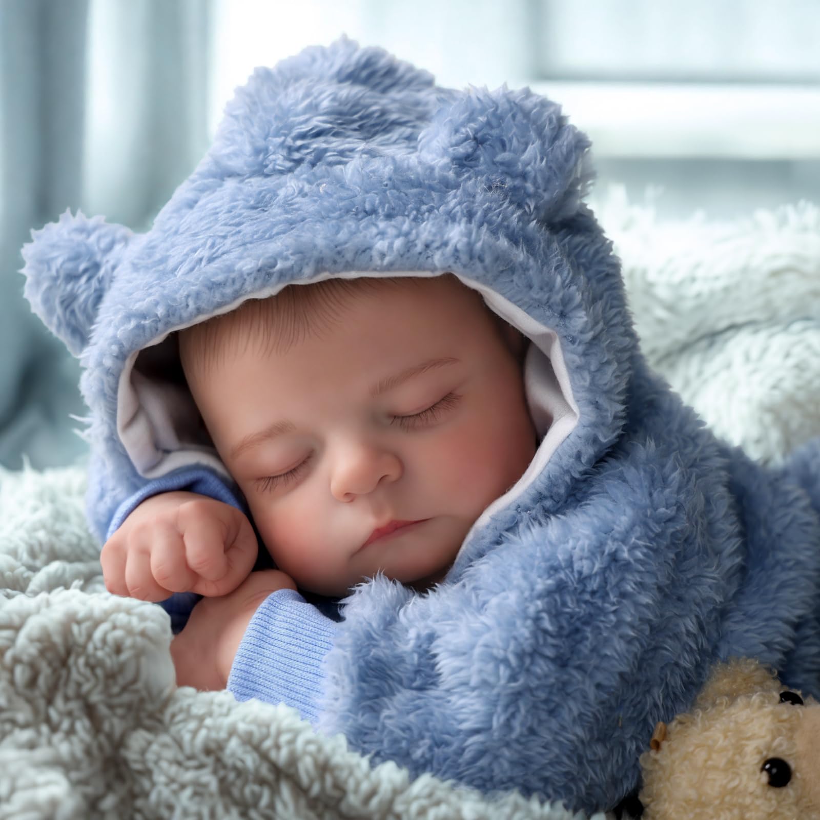 Lifelike Reborn Baby Doll Noah - 20 Inch Realistic Newborn Baby Boy Doll with Soft Body & Poseable Limbs - Includes Feeding Kit & Gift Box - Perfect for Kids 3+ (Great for Role Play, Gift Giving & Emotional Comfort)