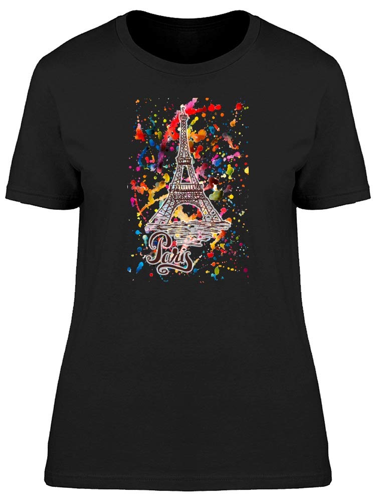 Paris Eiffel Tower Painting T-Shirt for Women - Vintage French Graphic Tee | Casual Streetwear, Travel Fashion & Summer Outfit Essential