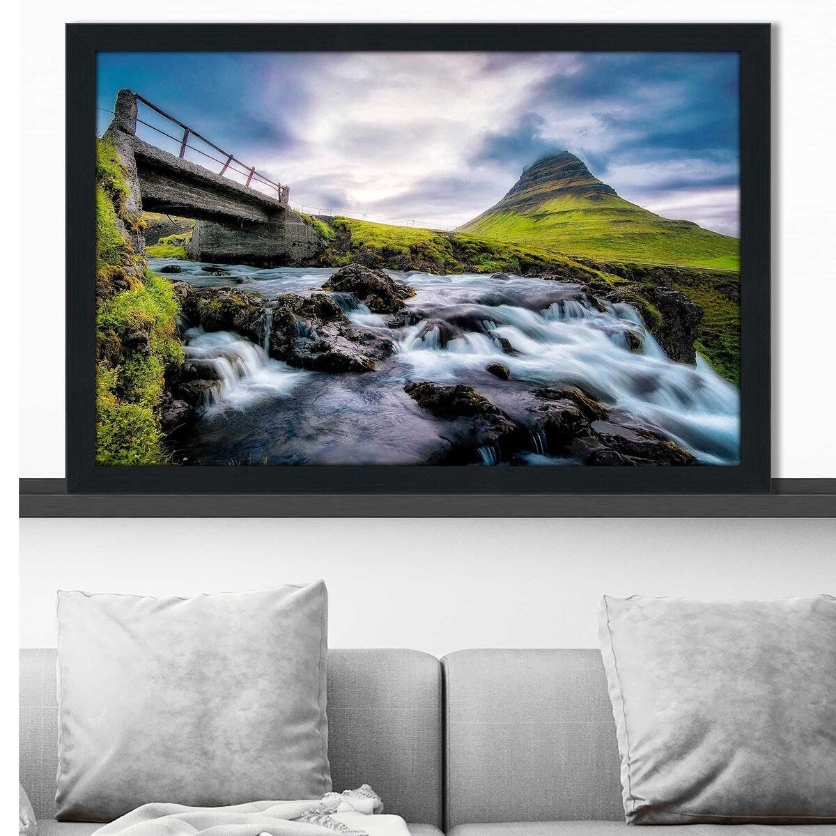 Stunning Kirkjufellfoss Iceland Landscape Print on Acrylic - Premium Wall Art Decor for Living Room, Bedroom & Office