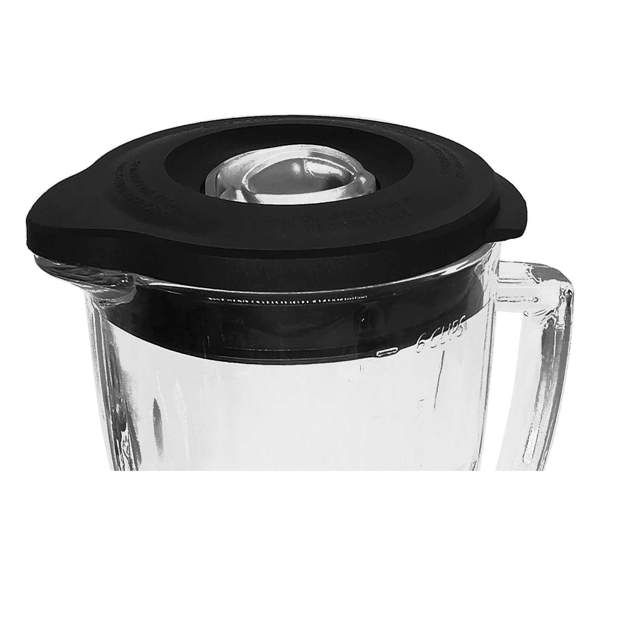Oster Pro 1200 Blender Replacement 6-Cup Glass Jar Lid - Compatible with Osterizer Galaxie Blenders, Durable Plastic Cover for Smoothies & Shakes - Perfect for Home & Commercial Use