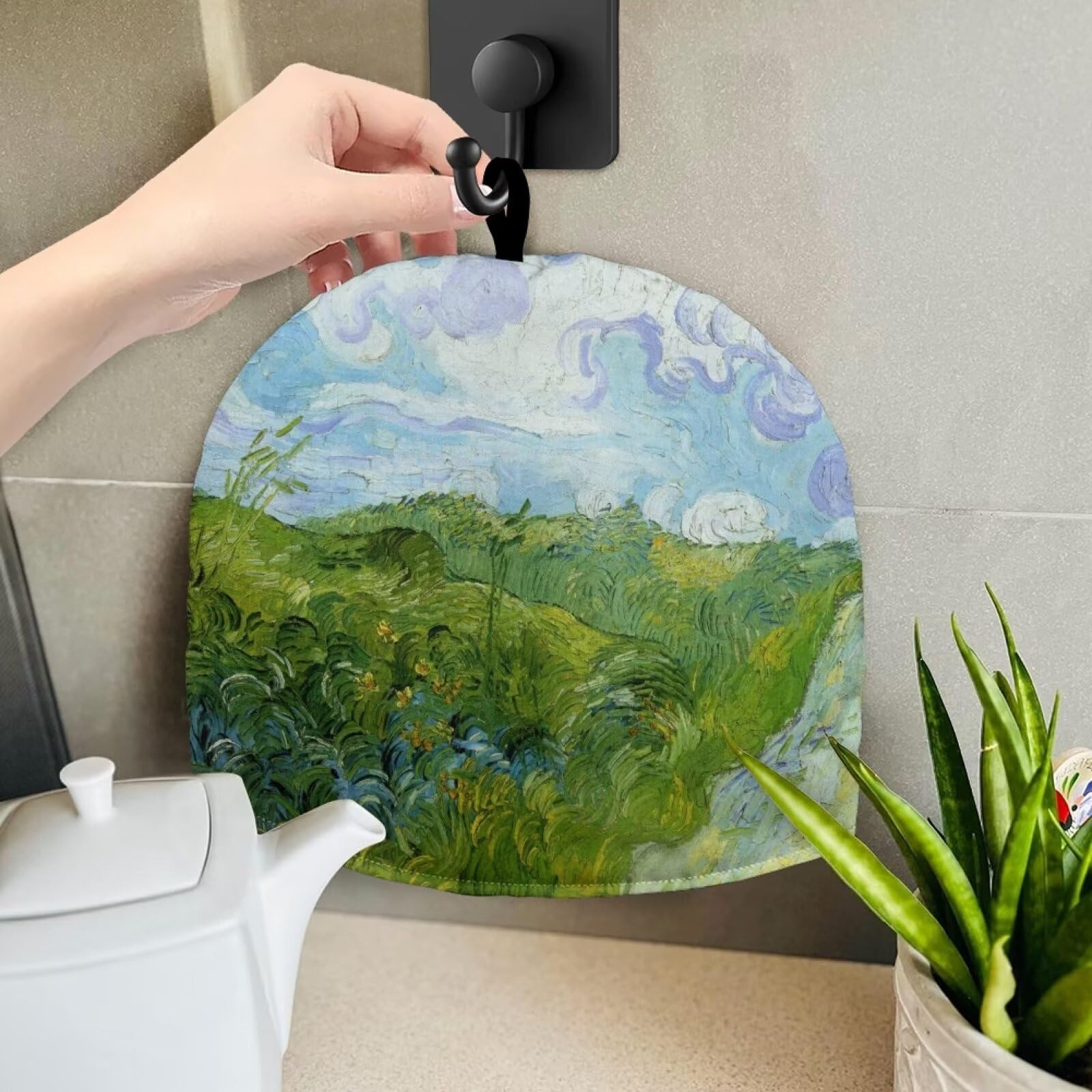 Shockproof & Insulated Teapot Cover - Wheat Field Design Tea Cozy for Teapots & Kettles | Heat-Resistant Kitchen Accessory for Breakfast Tea & Home Decor