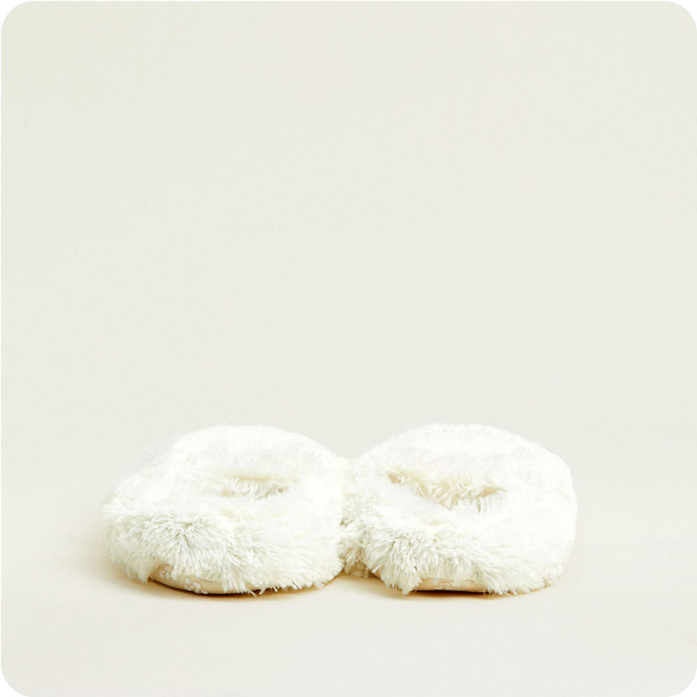 Warmies® Cozy Cream Slippers - Ultra Soft Indoor/Outdoor House Shoes for Women & Men - Perfect for Winter, Relaxing at Home, and Gift Giving