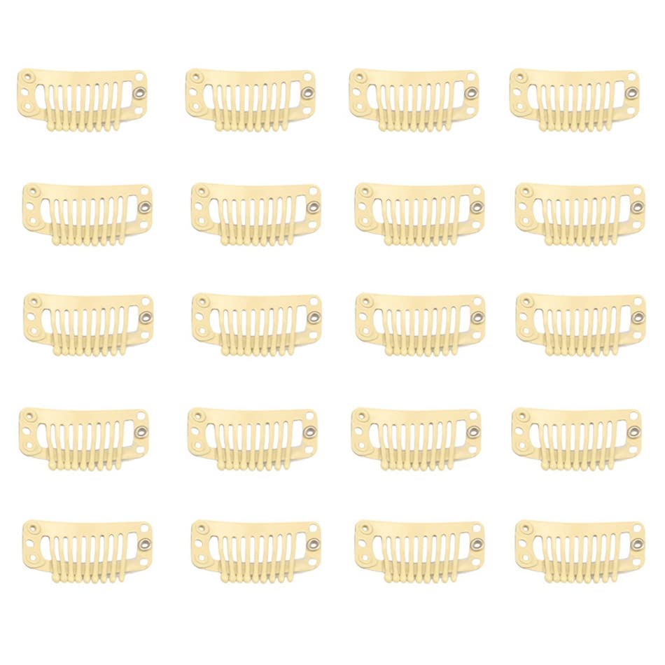 Beige 9-Teeth 20pcs