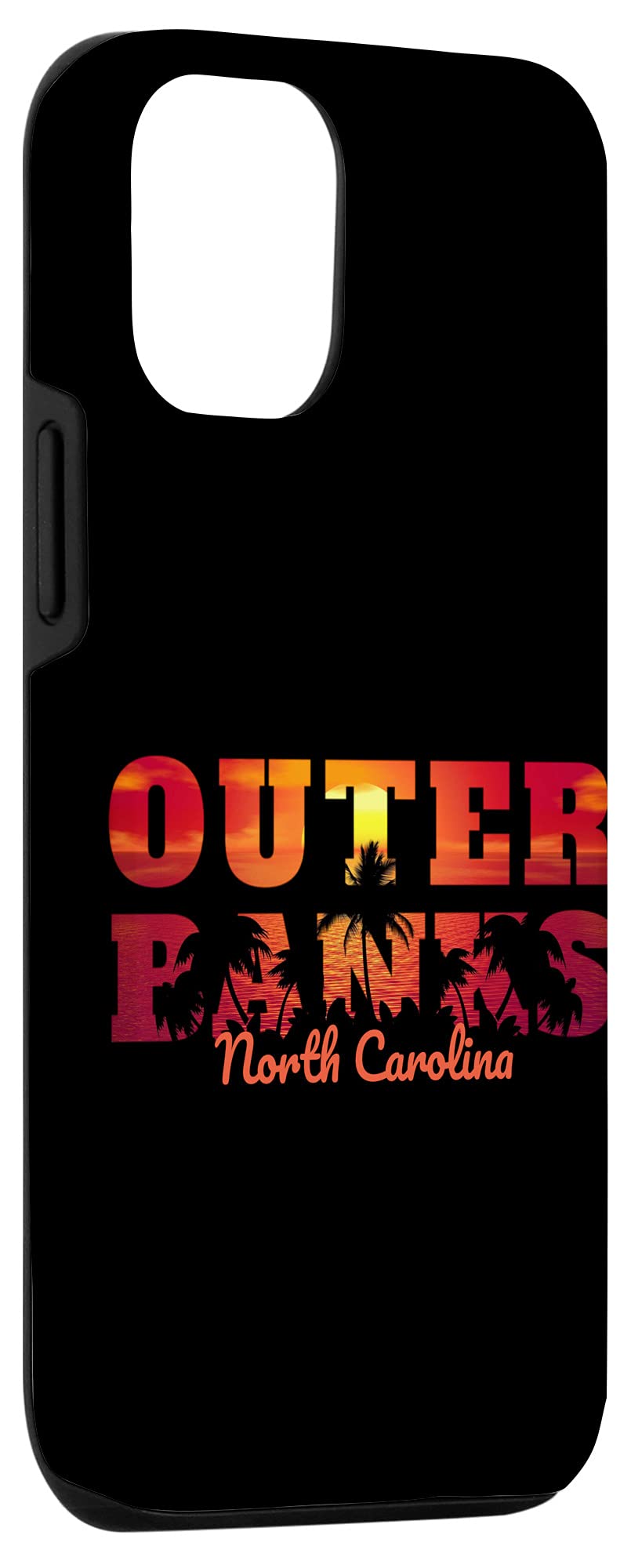 iPhone 12/12 Pro Case - OBX North Carolina Beach Souvenir with Outer Banks Sunset Design | Perfect for Vacation Memories & Coastal Lifestyle