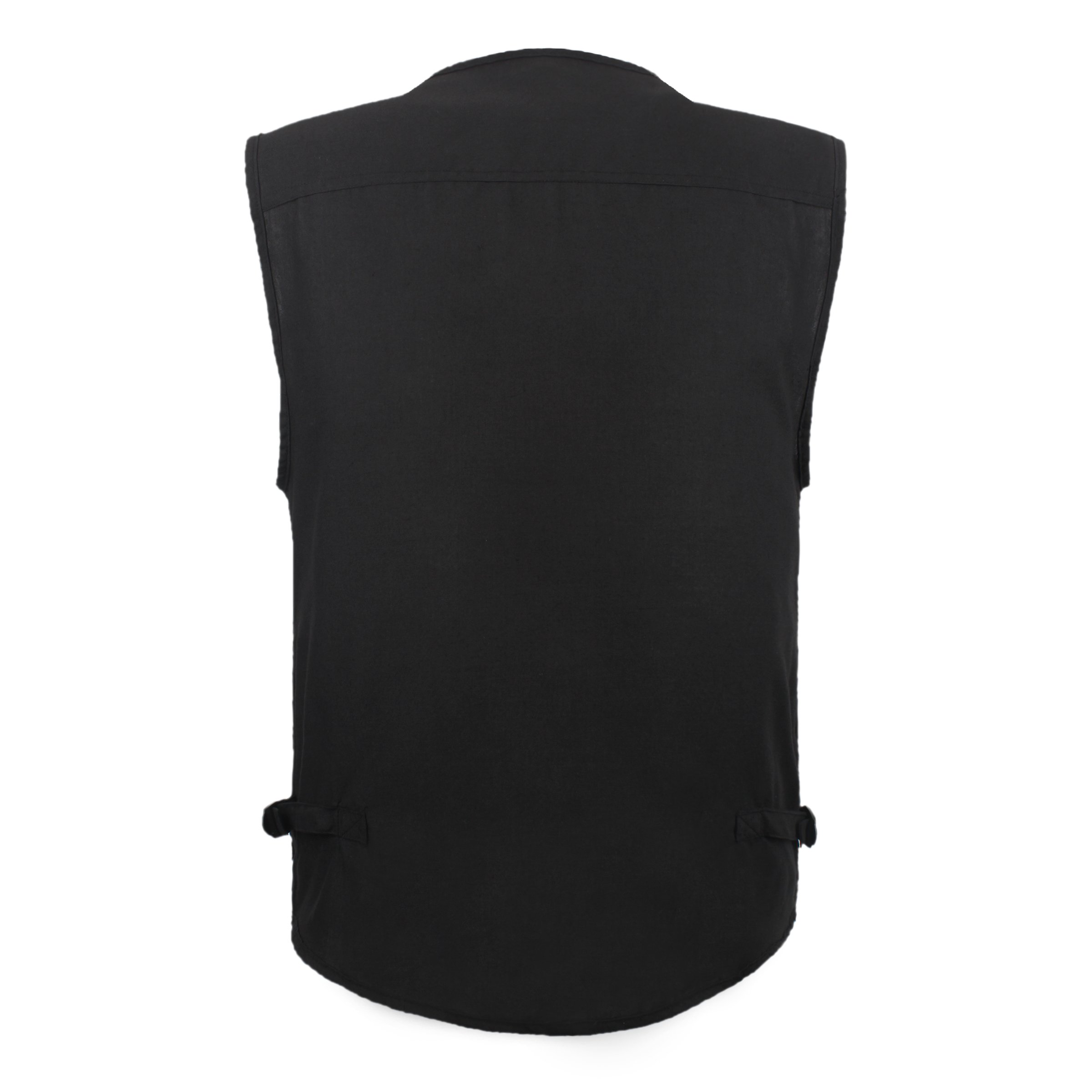 Men's Lightweight Poplin Fishing Vest with Multiple Pockets - Outdoor Travel, Sports & Work Utility Vest for Hiking, Camping & Fishing Adventures