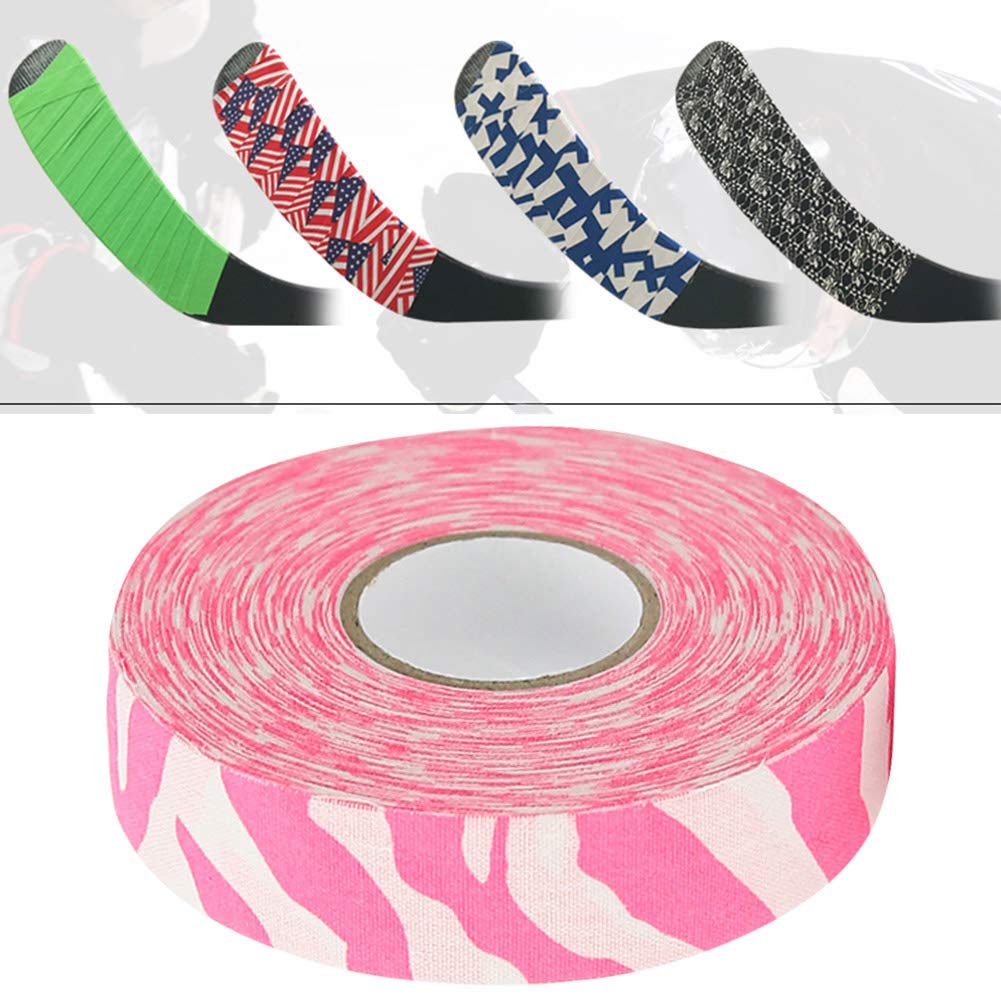 Hockey Tape 2.5cm x 25m - Premium Cloth Protective Tape for Ice & Roller Hockey Sticks, Blades & Handles - Durable Sports Grip for Enhanced Control - Perfect for Game Day & Practice Sessions