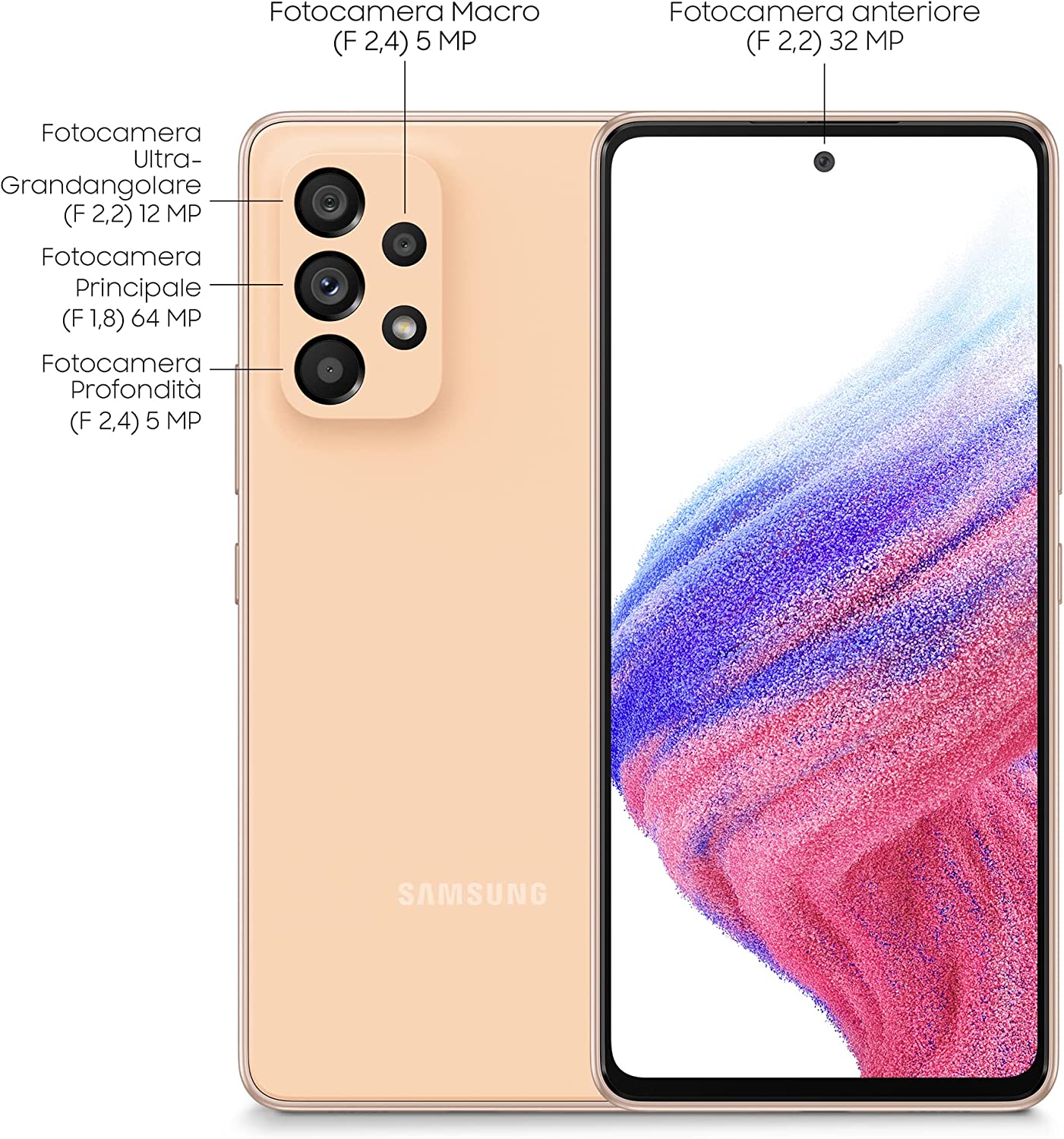 SAMSUNG Galaxy A53 5G Unlocked Smartphone (128GB, 6GB RAM) - 6.5