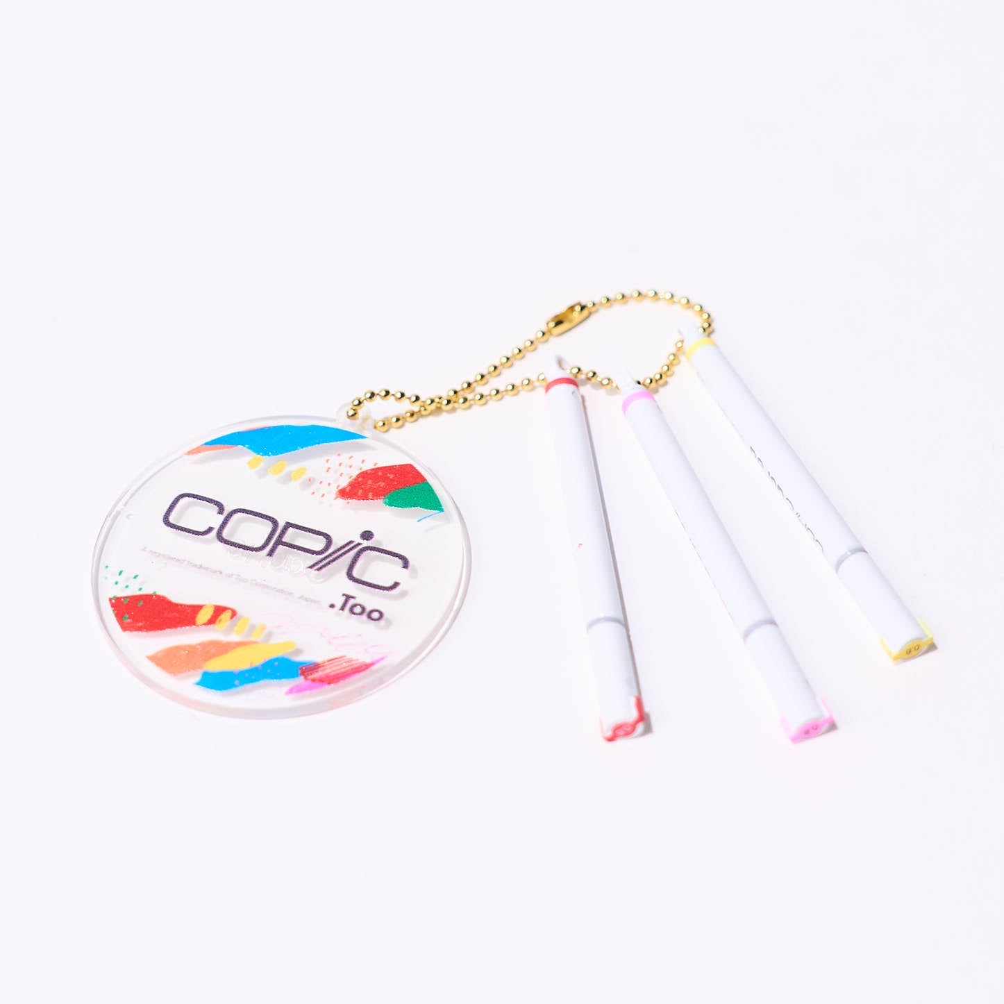 Copic Miniature Keychain 2-Pack - Collectible Gacha Capsule Toys for Anime Fans, DIY Crafts & Gift Giving