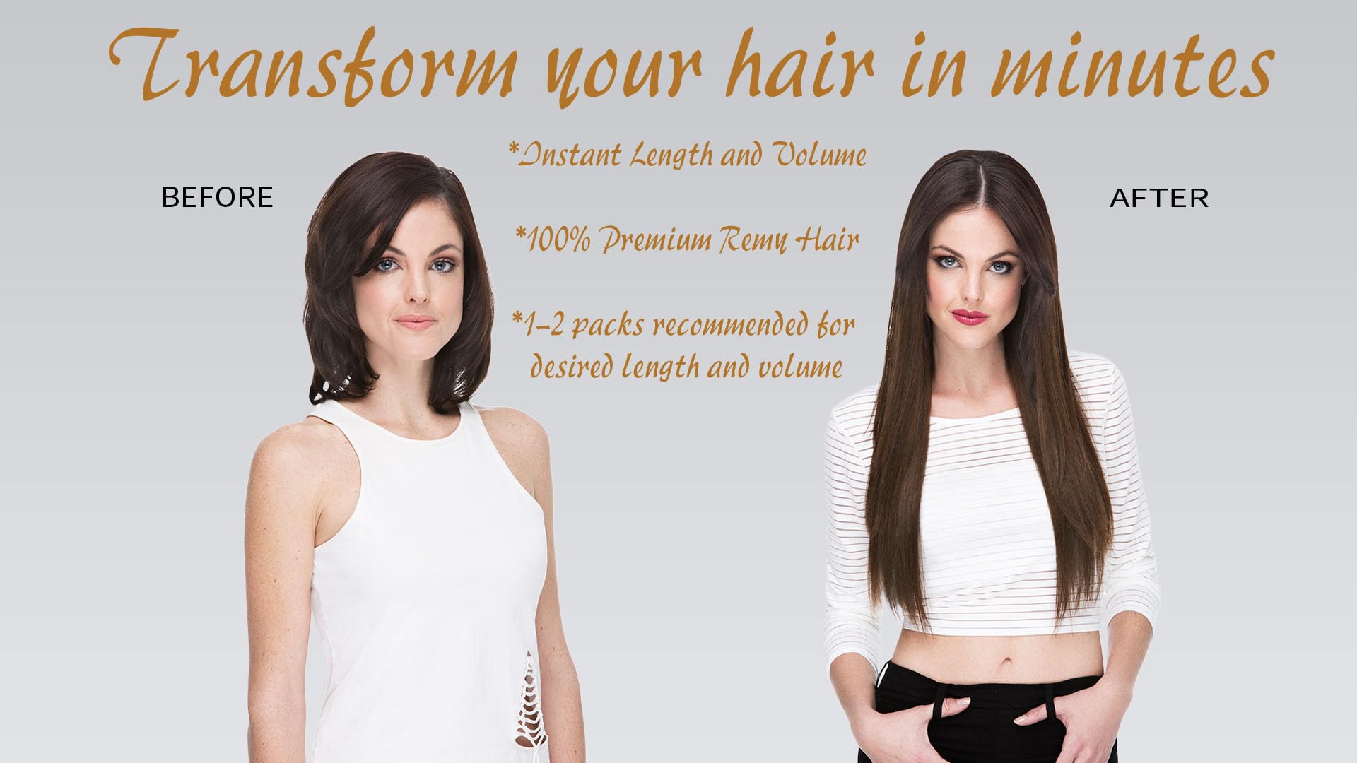 EURONEXT Clip-in Hair Extensions 18