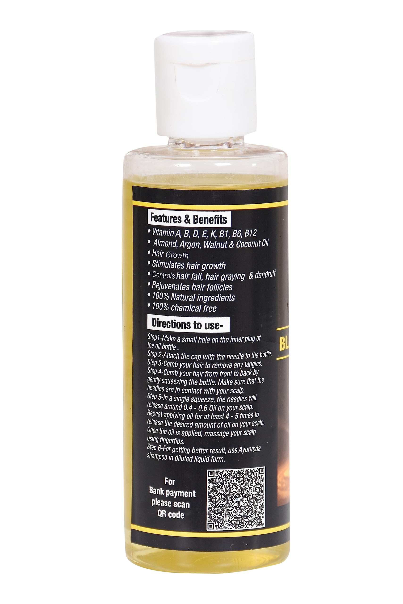 Black Arrow Dry Fruit Hair Oil for Hair Growth, Hair Fall Control, Anti-Graying & Dandruff Treatment - 100ml Natural Hair Care Solution | Perfect for Daily Scalp Massage & Damaged Hair Repair