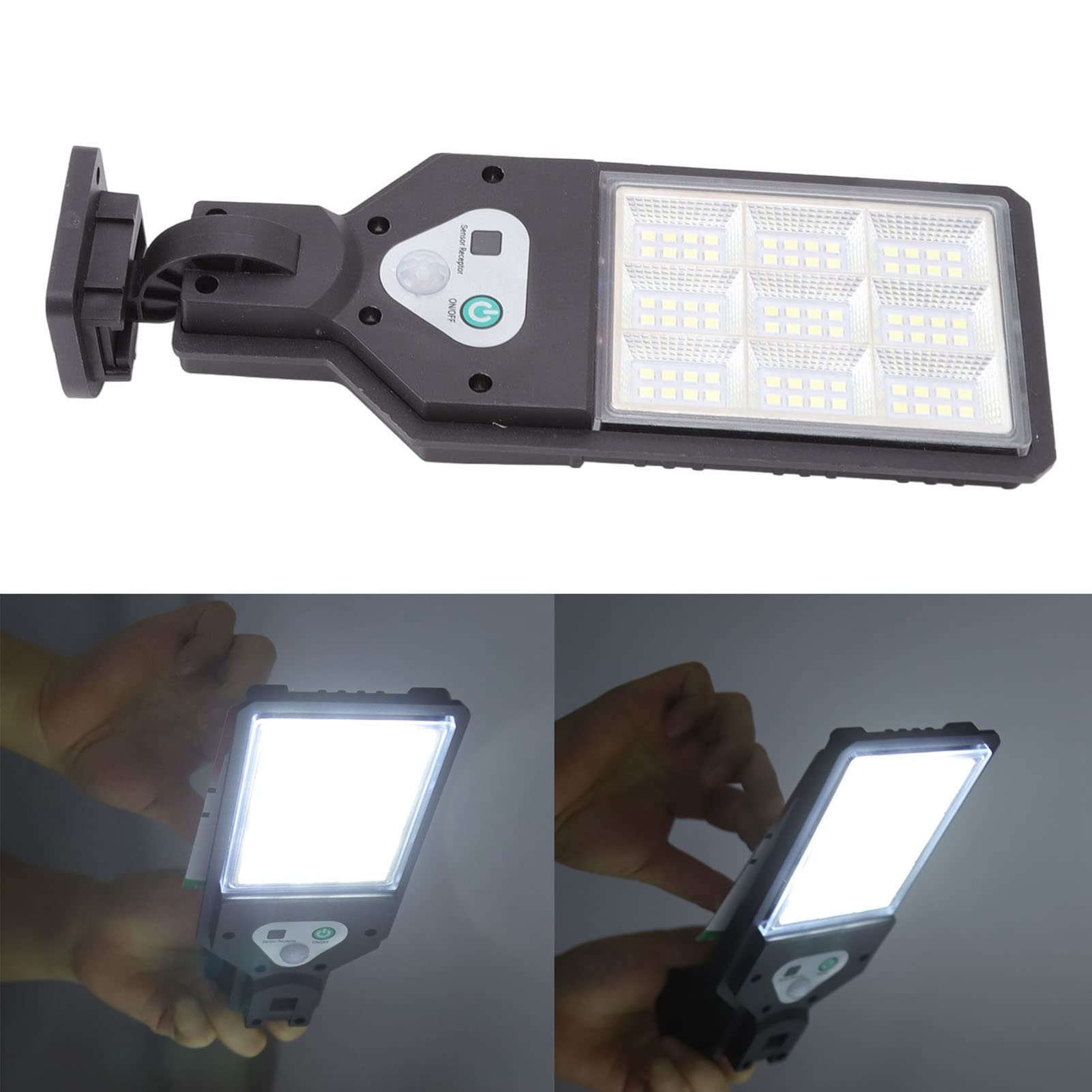 Haofy 72 LED Solar Motion Sensor Street Light - 3000LM Dusk to Dawn Outdoor Security Lighting for Garden, Yard, Parking Lot, Playground | Waterproof & Energy Efficient Solar Powered Lights for Pathways, Driveways, and Backyard Safety