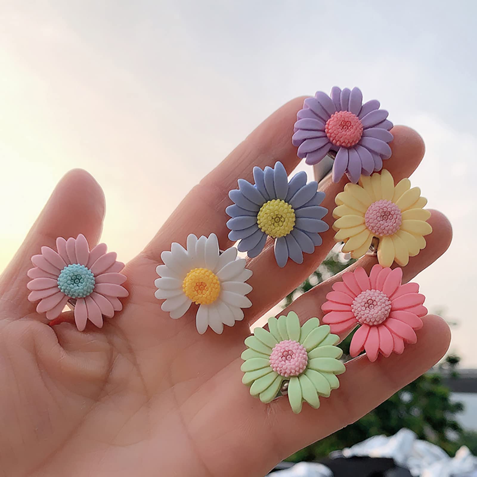 2 Pack Daisy Flower Air Vent Clips - Cute Boho Car Air Freshener & Decor for Women - Perfect for Cars, Offices & Home Fragrance