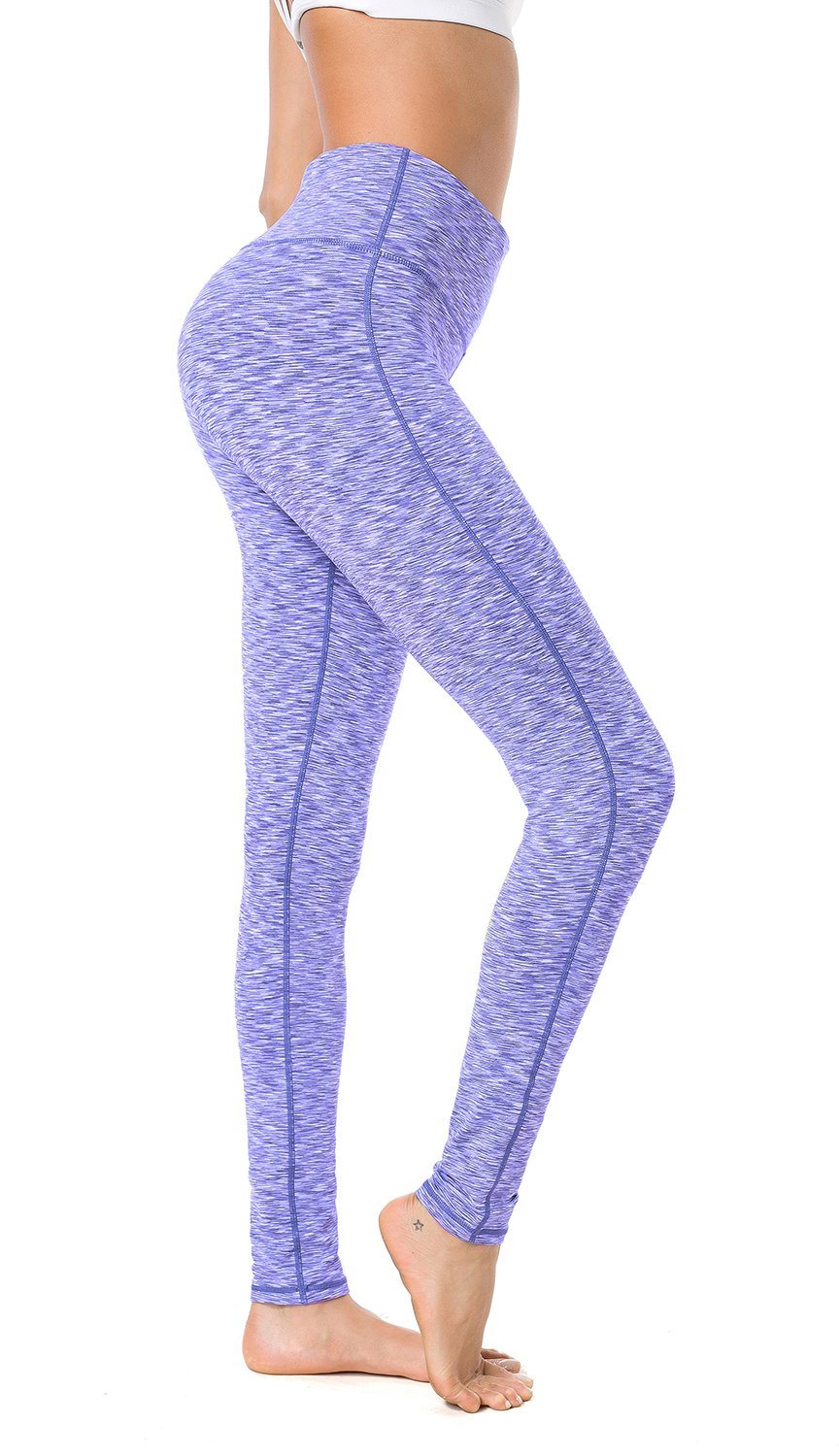 High Waist Running Leggings for Women - Moisture Wicking Yoga Pants with Pockets - Perfect for Gym, Workout & Activewear