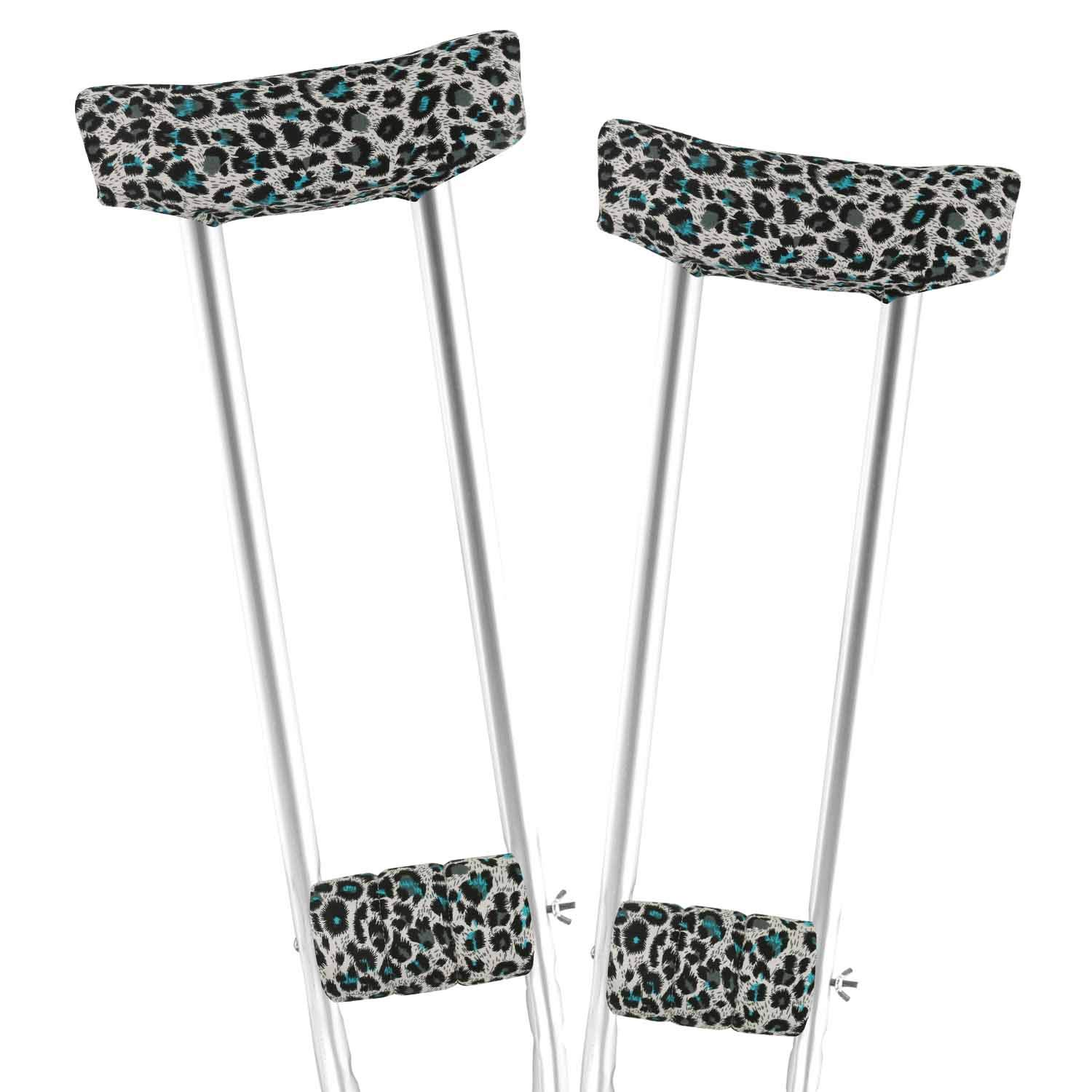 Universal Washable Crutch Pads & Hand Grip Covers - Soft Underarm & Forearm Padding for Walking Arm Crutches - Ideal for Injury Recovery, Post-Surgery Support & Mobility Assistance