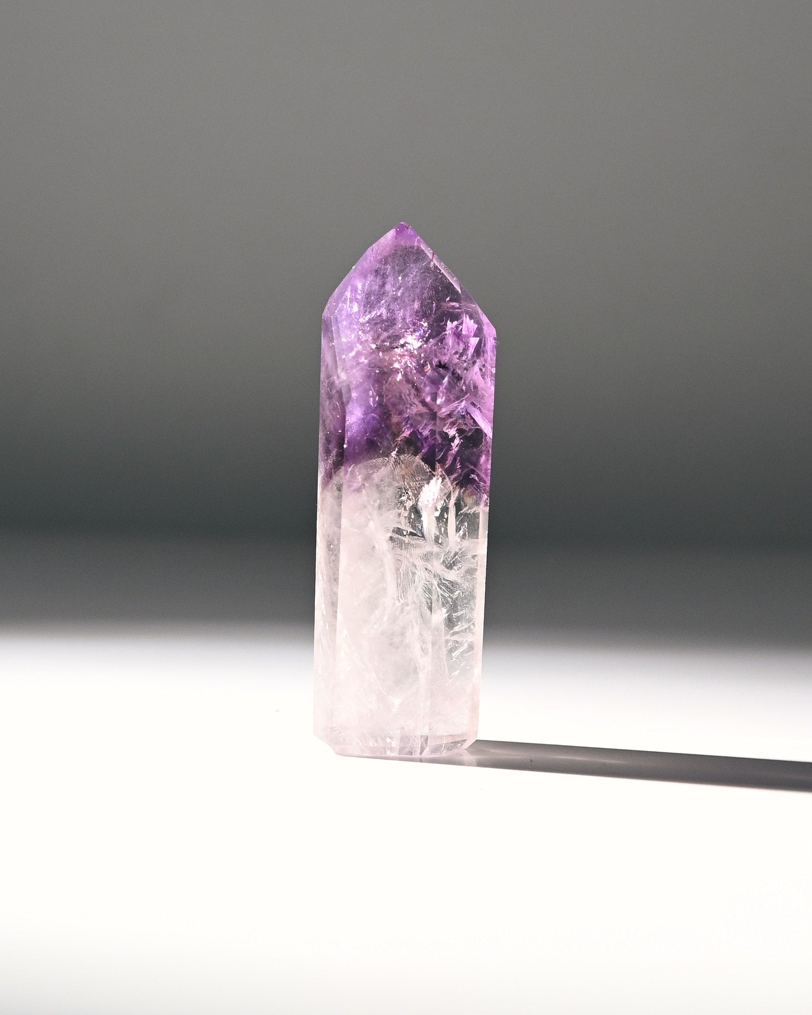 Natural Bahia Amethyst Phantom Tower - 3 Inch Healing Crystal Point for Meditation, Reiki & Home Decor | Spiritual Growth & Positive Energy Stone