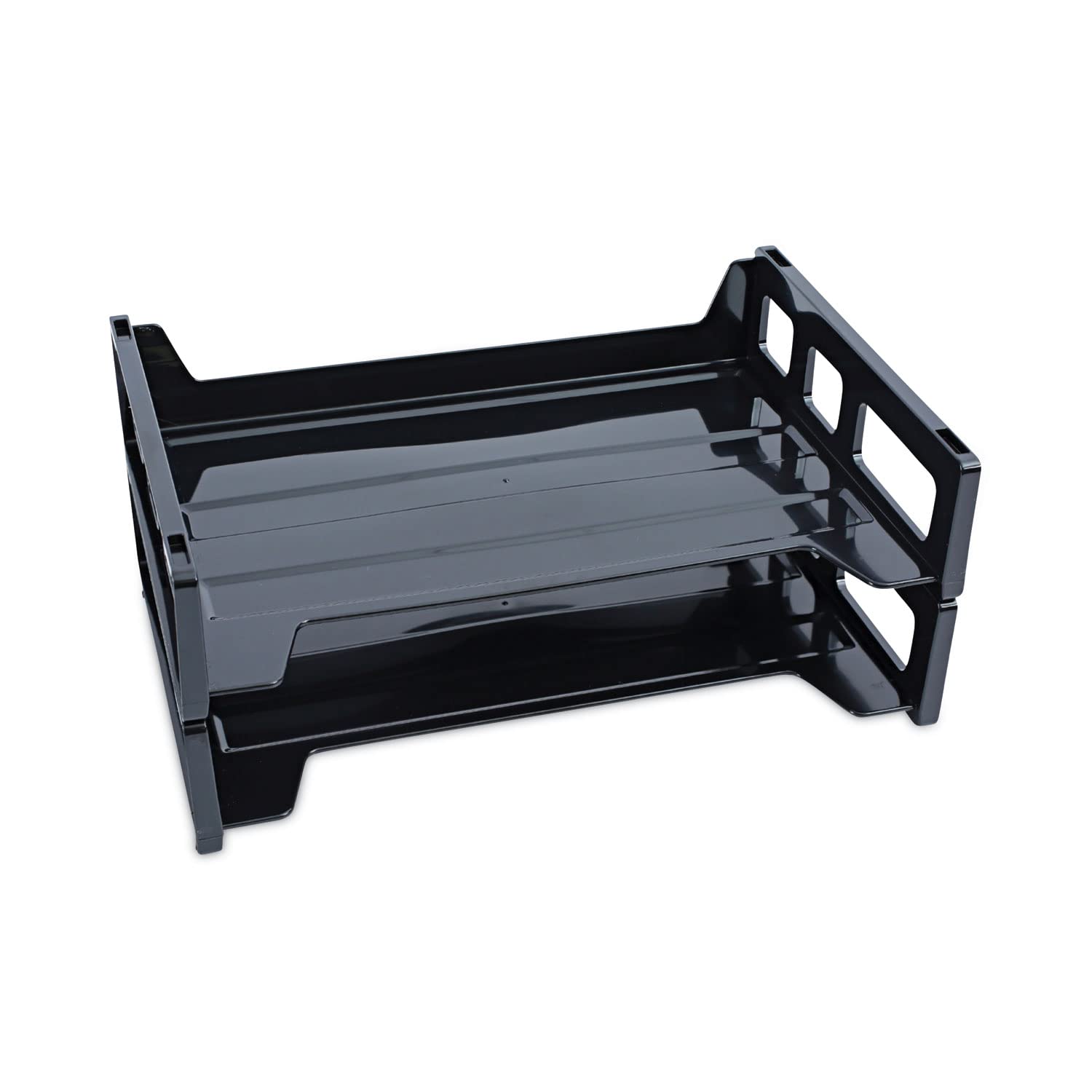 UNV08100 Universal Side Load Letter Desk Tray - Black - Organize Mail, Documents & Office Supplies - Perfect for Home, Office & Workspace Organization