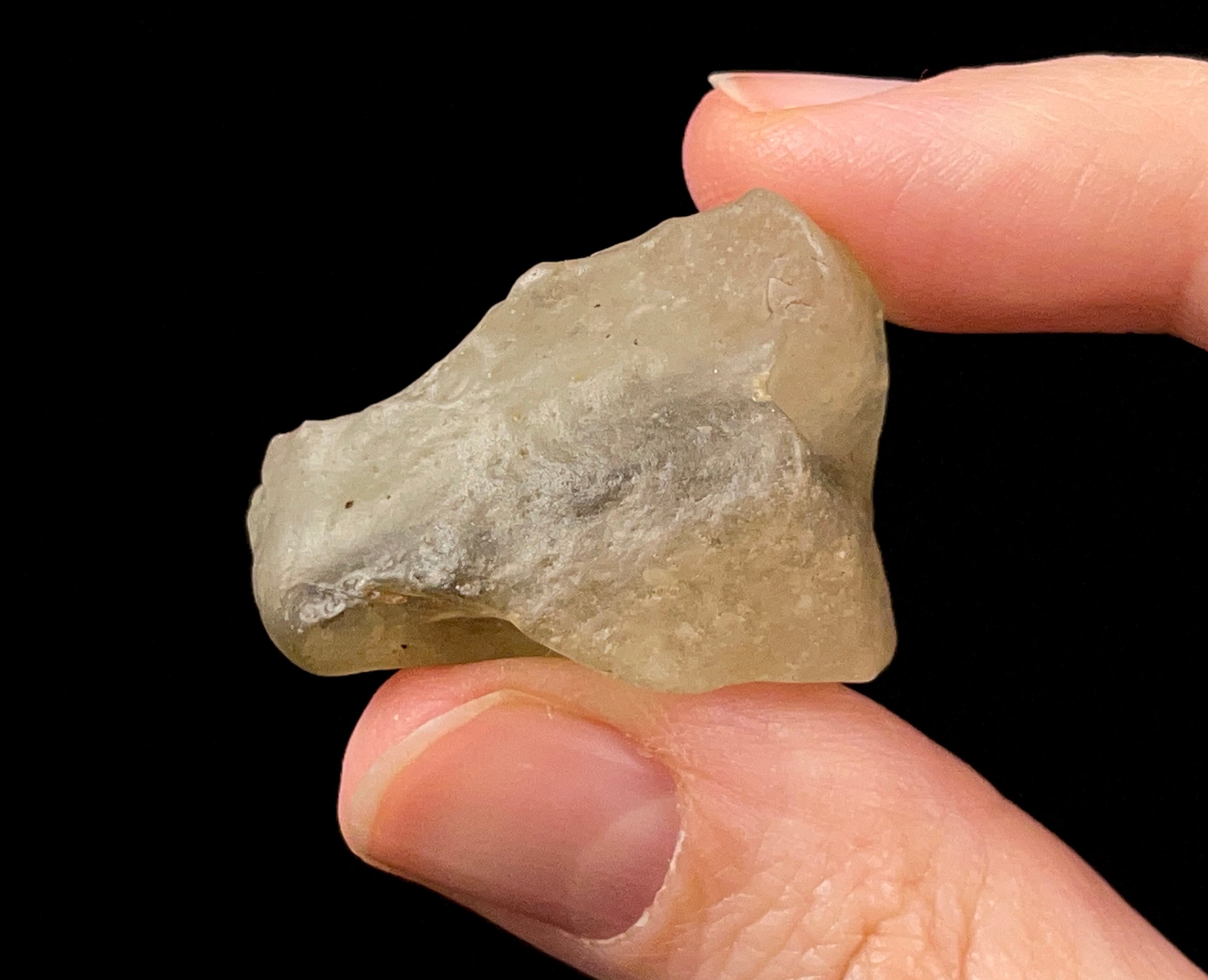 Libyan Desert Glass Raw Crystal - Rare B Grade Natural Mineral Specimen | Unique Gift for Collectors, Home Decor & Healing Crystal Use in Meditation & Energy Work