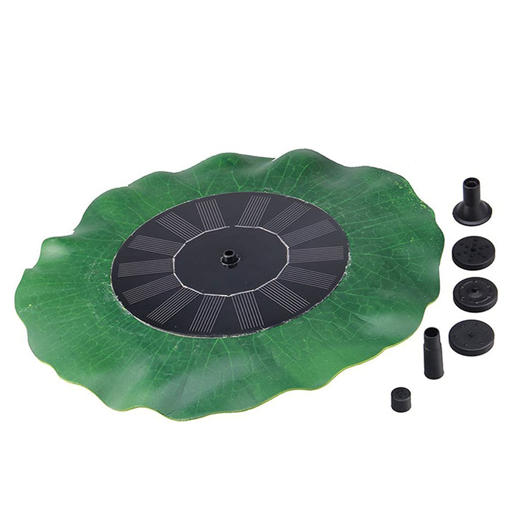 Solar Powered Floating Fountain with Brushless Pump - Lotus Leaf Design for Garden, Pond, and Bird Bath Decoration | Outdoor Solar Water Fountain for Patio, Yard & Backyard Landscaping