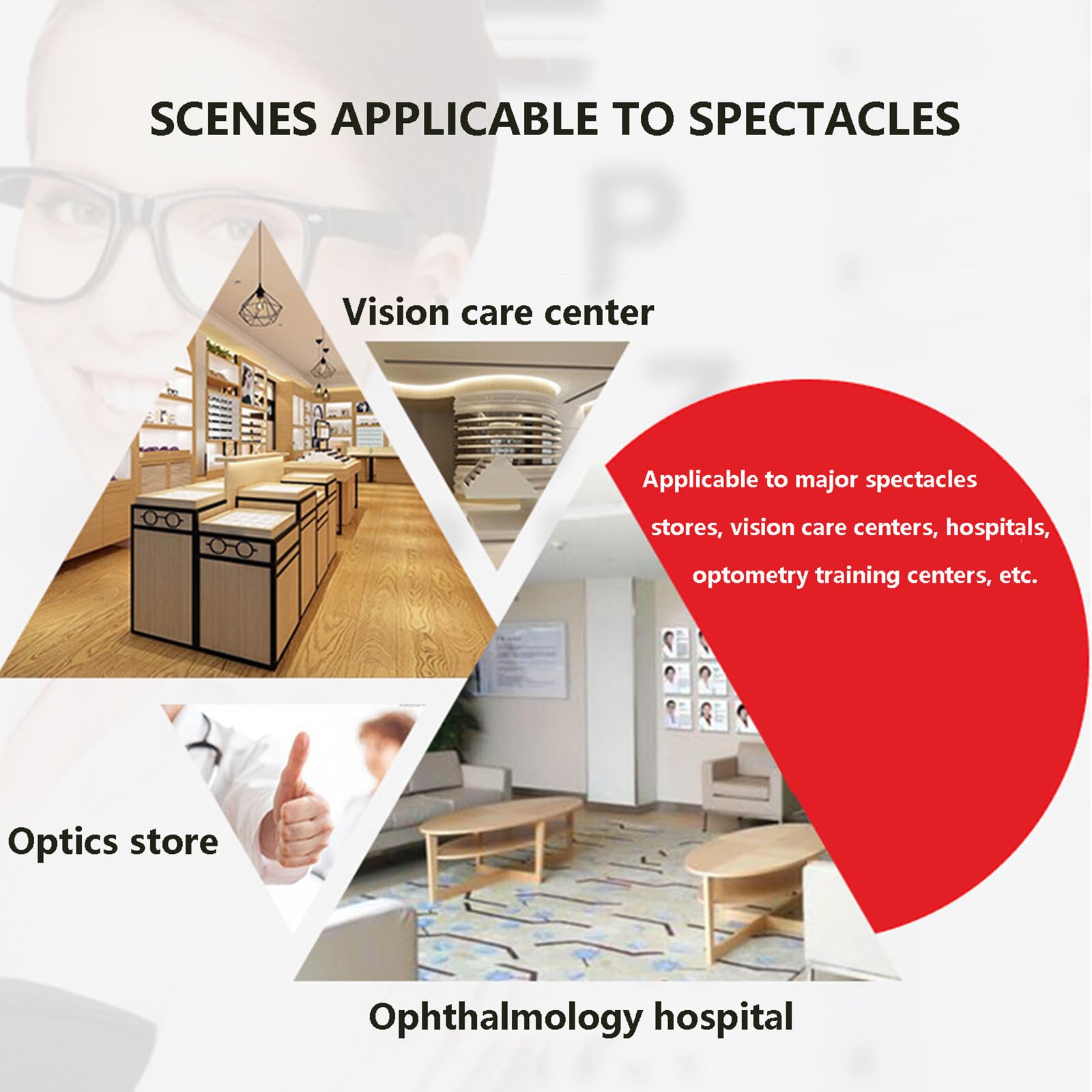 Adjustable Forehead & Chin Rest Set - Premium Optometry Accessory for Eyeglasses & Eye Exams - Perfect for Optometrists, Ophthalmologists & Vision Testing Equipment